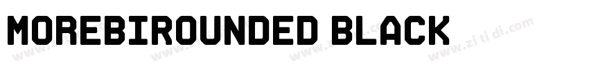 MorebiRounded Black字体转换